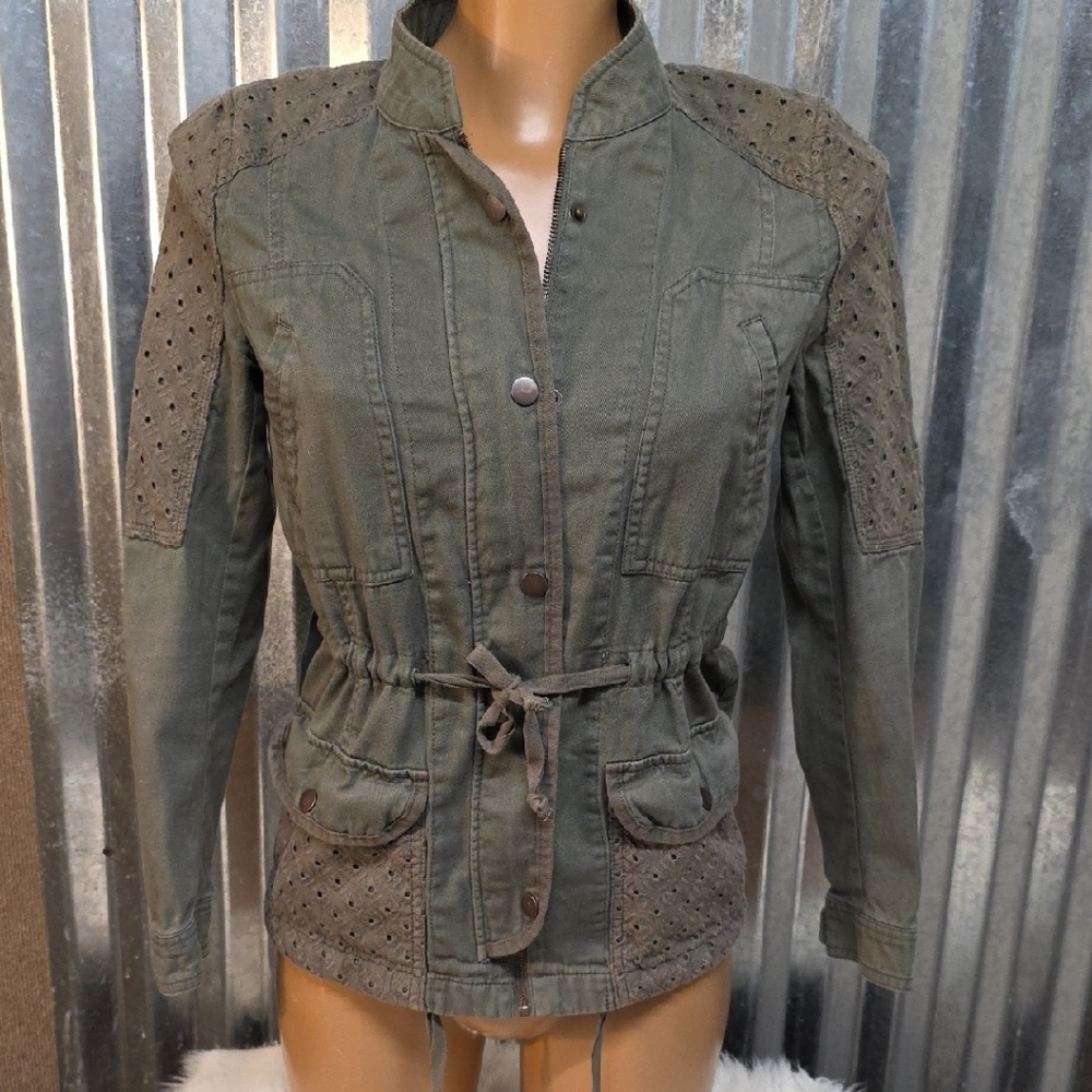 Stylish Khaki Utility Jacket for Women
